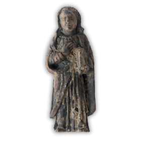Statuette, ivoire, Madagascar, Goa, XVIIe siècle, pirate